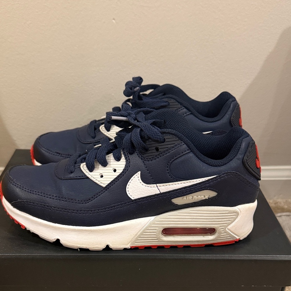Nike Kids Navy and Red Sneakers